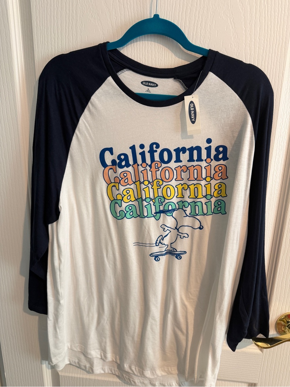 Old Navy Tee with Multicolor "California" Graphic